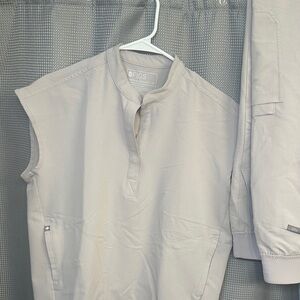 Figs Light Gray Sleeveless Top